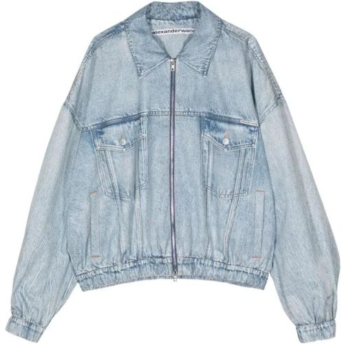 Zip-Up Denim Jacket - Größe XS - alexander wang - Modalova