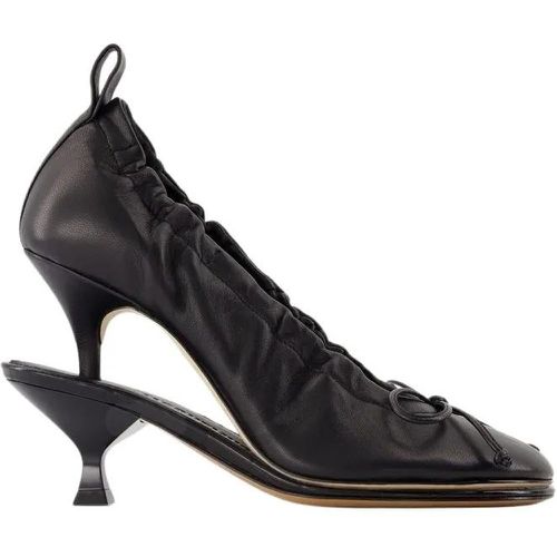 Hohe Schuhe - Les Doubles Ballerines Pumps - Leather - Black - Gr. 38 (EU) - in - für Damen - Jacquemus - Modalova