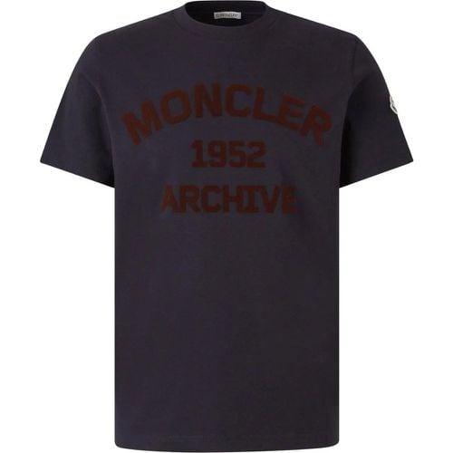 Cotton Logo T-shirt - Größe M - Moncler - Modalova