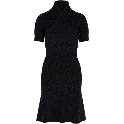 Black Merino Wool Blend Dress - Größe M - schwarz - Patou - Modalova