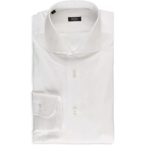 White Cotton Shirt - Größe 44 - white - Barba - Modalova