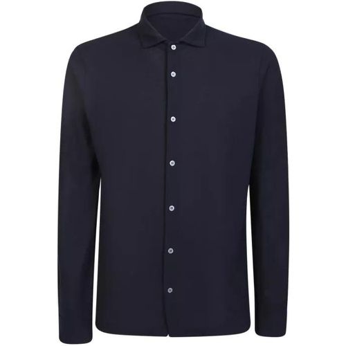 Blue Cotton Shirt - Größe 48 - blue - Zanone - Modalova