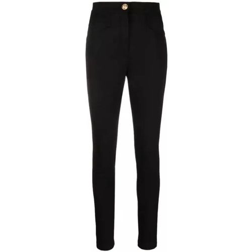 Black Slim Fit Pants - Größe 38 - black - Balmain - Modalova