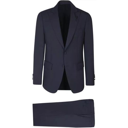 Blue Wool Suit - Größe 48 - blue - Lardini - Modalova