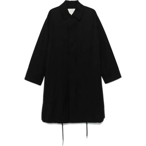 Black Long Cotton Coat - Größe M - Studio Nicholson - Modalova