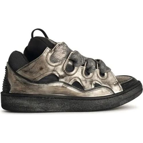 Low-Top Sneaker - Curb' Grey Leather Blend Sneakers - Gr. 42 (EU) - in - für Damen - Lanvin - Modalova