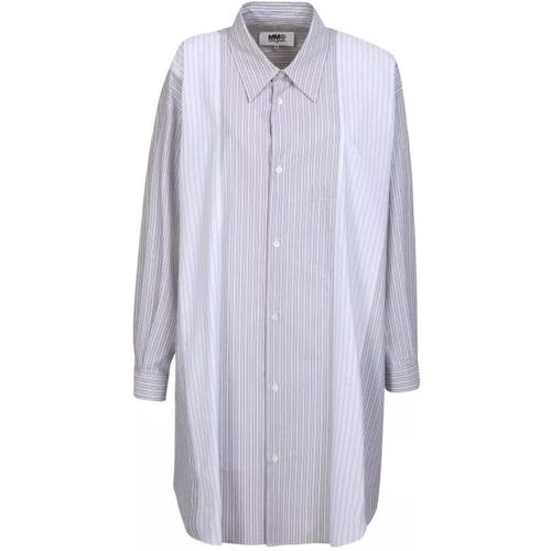 Striped Shirt Dress - Größe M - gray - MM6 Maison Margiela - Modalova