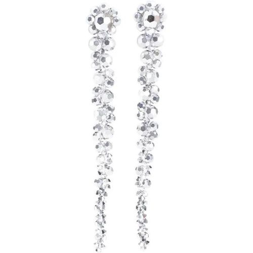 Ohrringe - Drip Crystal Earrings - Gr. unisize - in Weiß - für Damen - Simone Rocha - Modalova