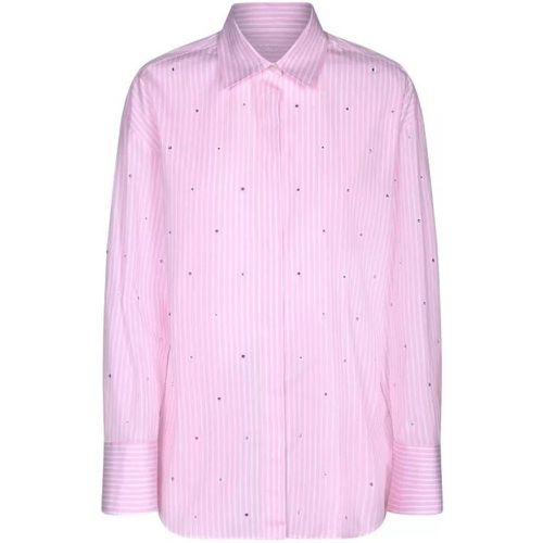 Stripe Cotton Shirt - Größe 40 - pink - MSGM - Modalova