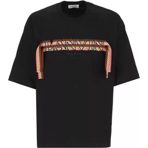 Black Cotton Tshirt - Größe L - black - Lanvin - Modalova