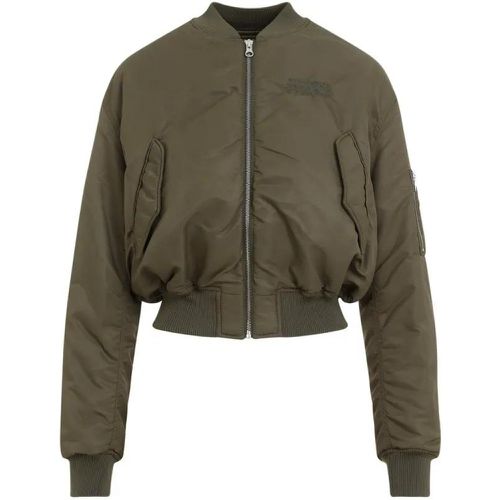 Khaki Green Bomber Jacket - Größe 40 - MM6 Maison Margiela - Modalova