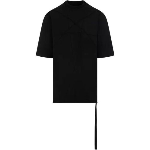 Jumbo Ss T Black Cotton T-Shirt - Größe S - black - Rick Owens - Modalova