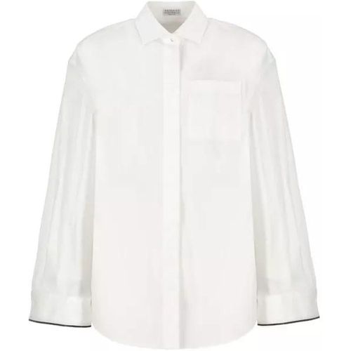 Cotton Shirt - Größe S - white - BRUNELLO CUCINELLI - Modalova