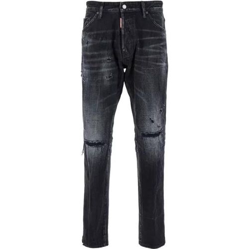 Cool Guy' Five-Pocket Jeans With Rips In Cot - Größe 46 - Dsquared2 - Modalova