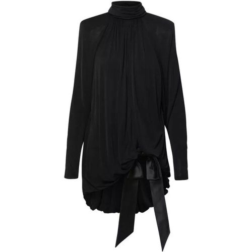 Black Viscose Dress - Größe 36 - black - Saint Laurent - Modalova