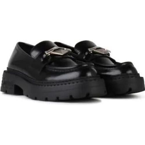 Loafers & Ballerinas - Marlow' Black Shiny Leather Loafers - Gr. 39,5 (EU) - in - für Damen - Jimmy Choo - Modalova