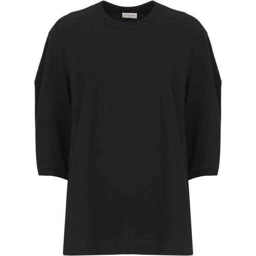 Cotton Sweater - Größe M - schwarz - Dries Van Noten - Modalova