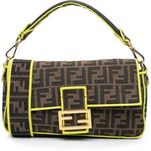 Shopper - Medium Zucca Canvas Fluo Trim Baguette Satchel - Gr. unisize - in - für Damen - Fendi - Modalova