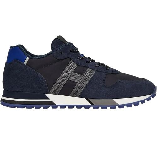 Sneaker - Sneakers H383 running in suede e tessuto blu - Gr. UK_5 - in - für Damen - Hogan - Modalova