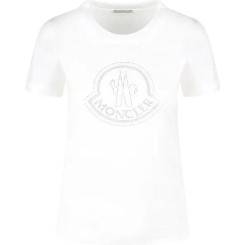 Crystal Logo T-Shirt - Größe L - Moncler - Modalova