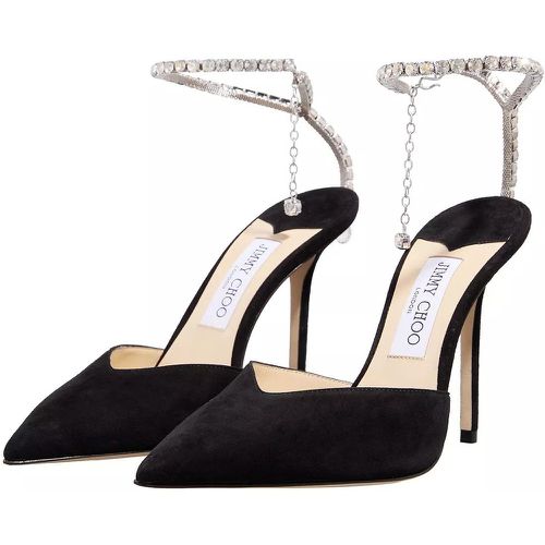 Pumps & High Heels - Suede Pointy Pumps With Crystal Chain - Gr. 37 (EU) - in - für Damen - Jimmy Choo - Modalova