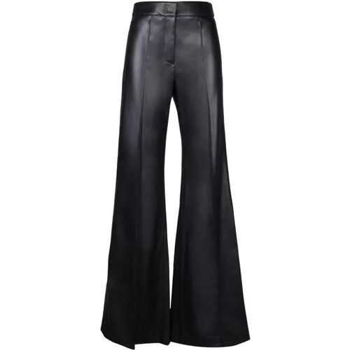 Leatherette Flared Trousers - Größe 42 - black - Blanca Vita - Modalova