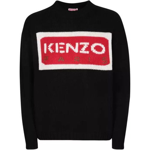 Graphic Jacquard And Embossed Embroidery Pullover - Größe XS - black - Kenzo - Modalova
