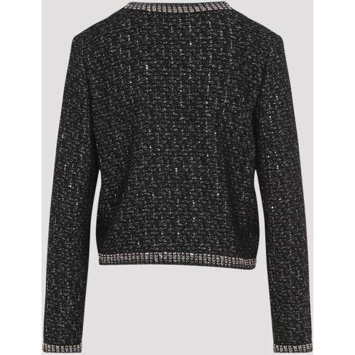 Black Bouclé Jacket - Größe 40 - Giambattista Valli - Modalova