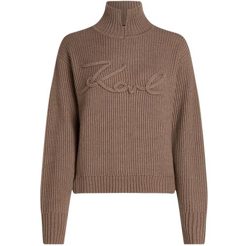 KARL SIGNATURE SOUTACHE-PULLOVER - Größe L - Karl Lagerfeld - Modalova