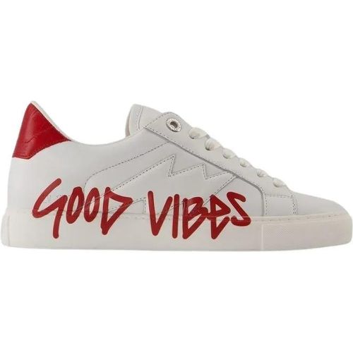 Sneakers - La Flash Good Vibes Sneakers - Leather - White - Gr. 40 (EU) - in - für Damen - Zadig & Voltaire - Modalova