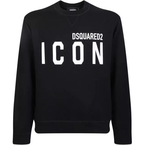 Icon Black Roundneck Sweatshirt - Größe L - black - Dsquared2 - Modalova