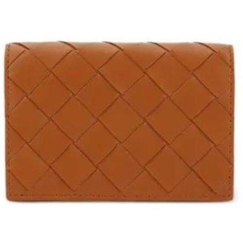 Portemonnaies - Bi-Fold Camel Brown Lambskin Wallet - Gr. unisize - in - für Damen - Bottega Veneta - Modalova