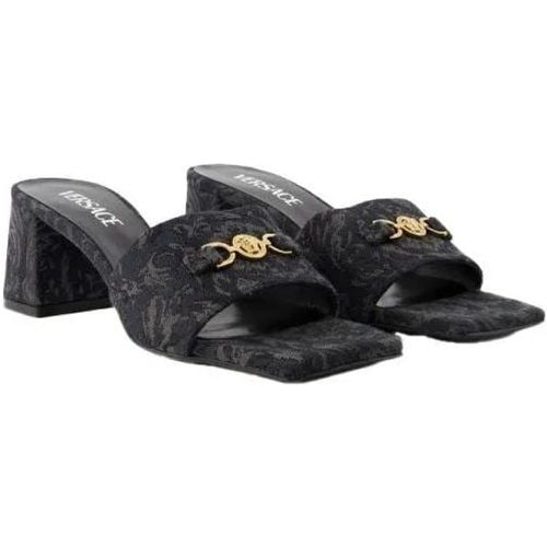 Sandalen & Sandaletten - Medusa 95-Day Slides - Canvas - Black - Gr. 36 (EU) - in - für Damen - Versace - Modalova