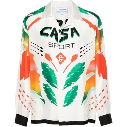 Casa Moto Silk Shirt - Größe L - Casablanca - Modalova