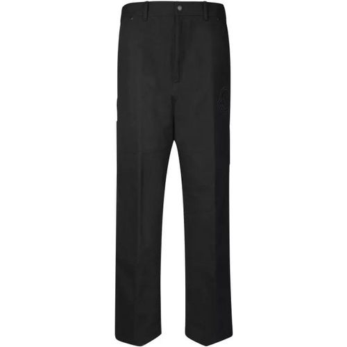 Straight Black Trousers - Größe 46 - black - Moncler - Modalova