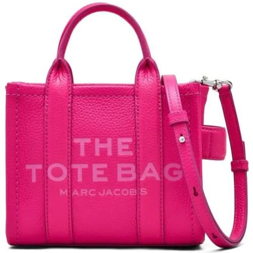 Tote - Fuchsia Grained Leather Mini Tote Bag - Gr. unisize - in Rosa - für Damen - Marc Jacobs - Modalova