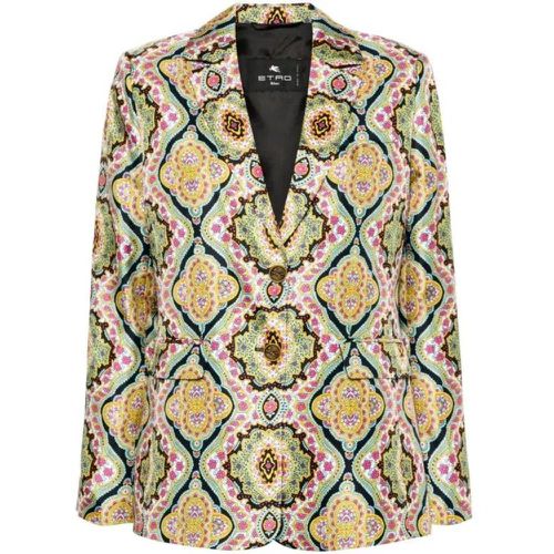Multicolored Paisley Prints Jacket - Größe 40 - multi - ETRO - Modalova