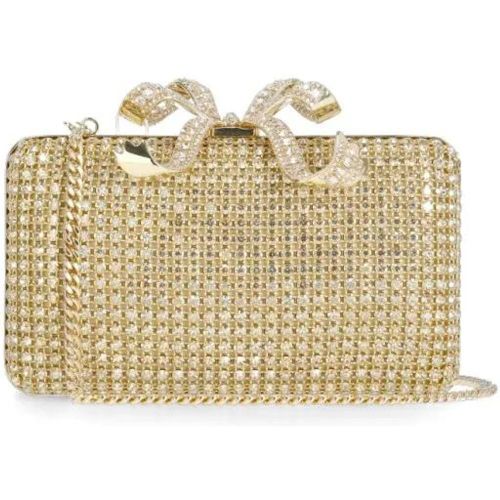 Clutches - Gold Crystal Box Clutch Bag - für Damen - self-portrait - Modalova