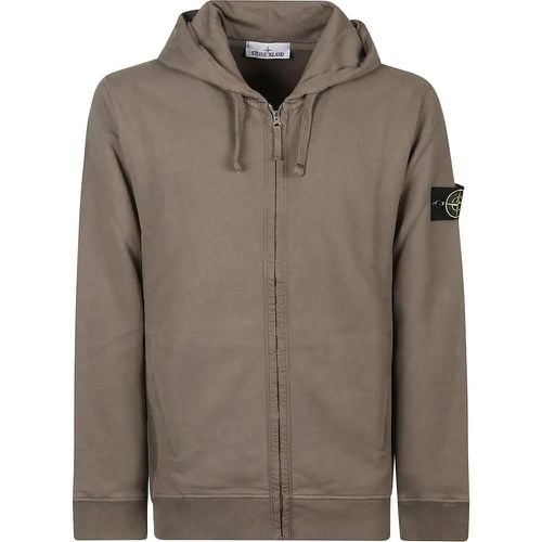 Full Zip Sweatshirt Brown - Größe L - Stone Island - Modalova