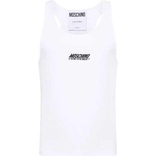 T-shirts and Polos White White - Größe 46 - weiß - Moschino - Modalova