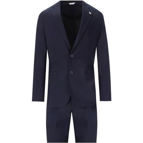 Dark Blue Single-Breasted Suit - Größe M - blue - Manuel Ritz - Modalova