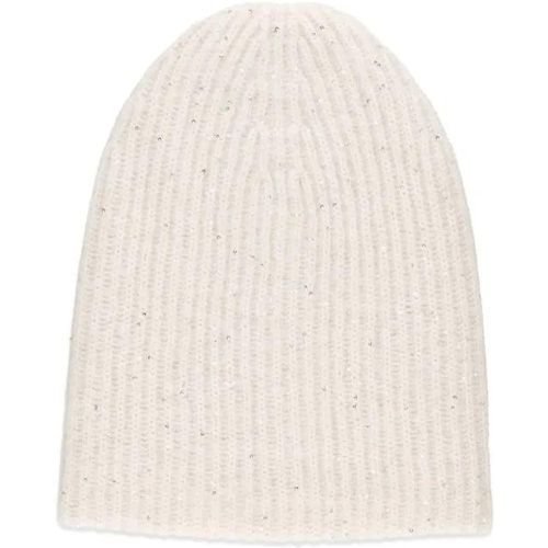 Caps & Mützen - Ivory Wool And Cashmere Beanie Cap - Gr. ONE SIZE - in - für Damen - Fabiana Filippi - Modalova