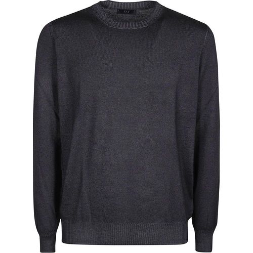 Round Neck Sweater Black - Größe 48 - Fay - Modalova