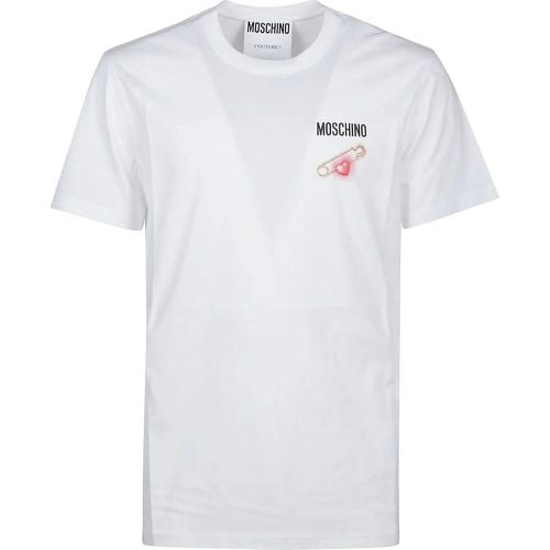 T-shirt White - Größe L - Moschino - Modalova