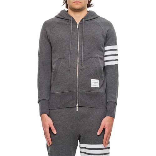 Engineered 4 Bar Classic Full Zip Hoodie - Größe 3 - Thom Browne - Modalova