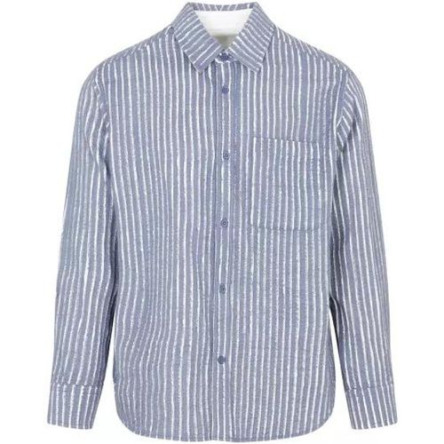 Hand-Frayed Stripe Blue Chalk Cotton Shirt - Größe S - blue - Craig Green - Modalova