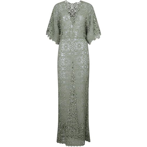 Leopard Print Silk Trousers With Welt Pockets And - Größe M - P.A.R.O.S.H. - Modalova