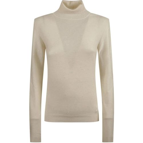 Turtle Neck Sweater White - Größe 40 - Fabiana Filippi - Modalova