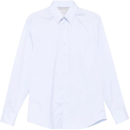 Shirts Clear Blue - Größe M - BRUNELLO CUCINELLI - Modalova
