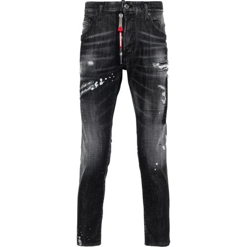 Halbhohe Skater Slim-Fit-Jeans - Größe 52 - black - Dsquared2 - Modalova